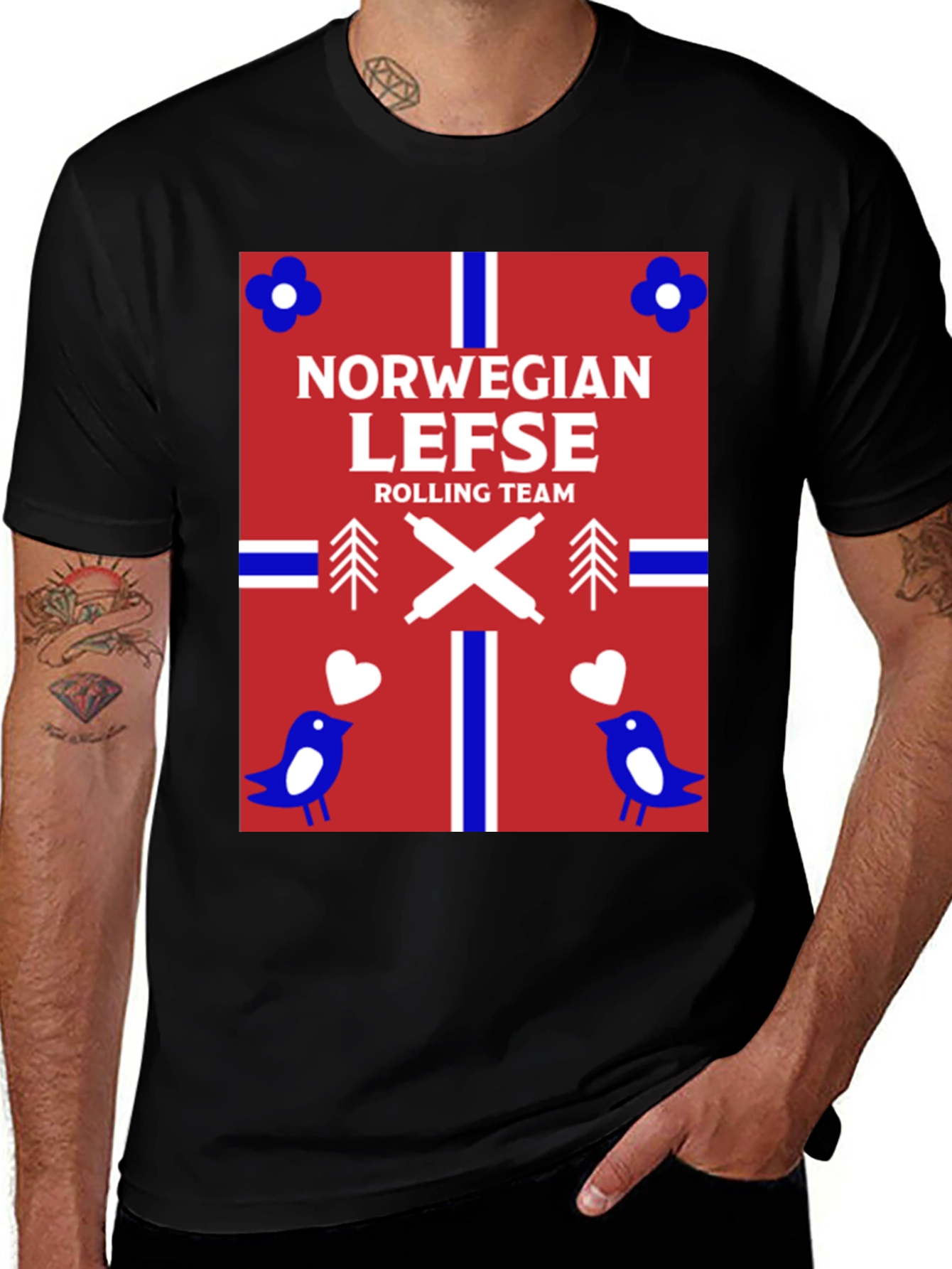 Norwegian Lefse Rolling Team T-Shirt