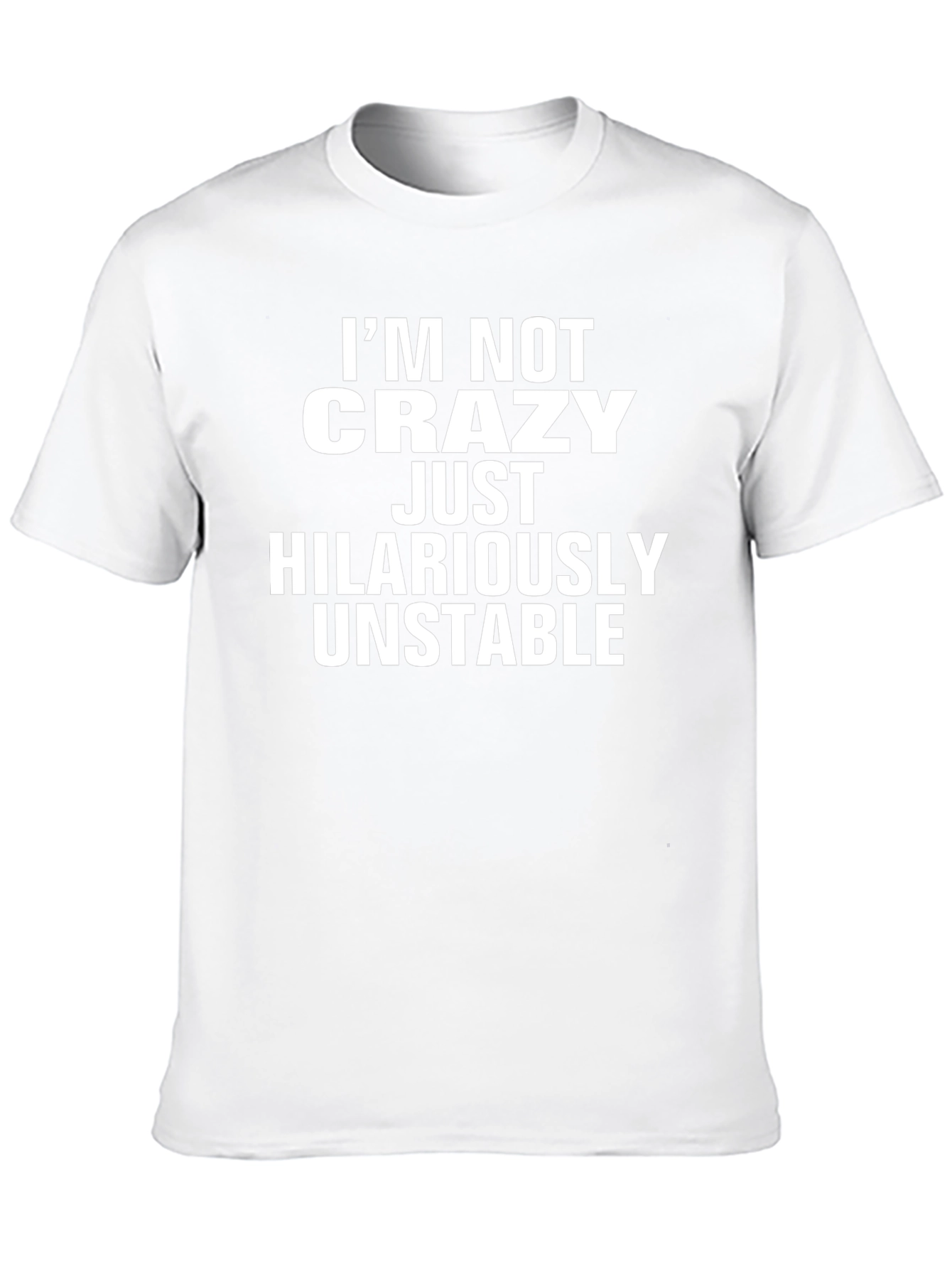 Hilariously Unstable Graphic Tee - Black Cotton