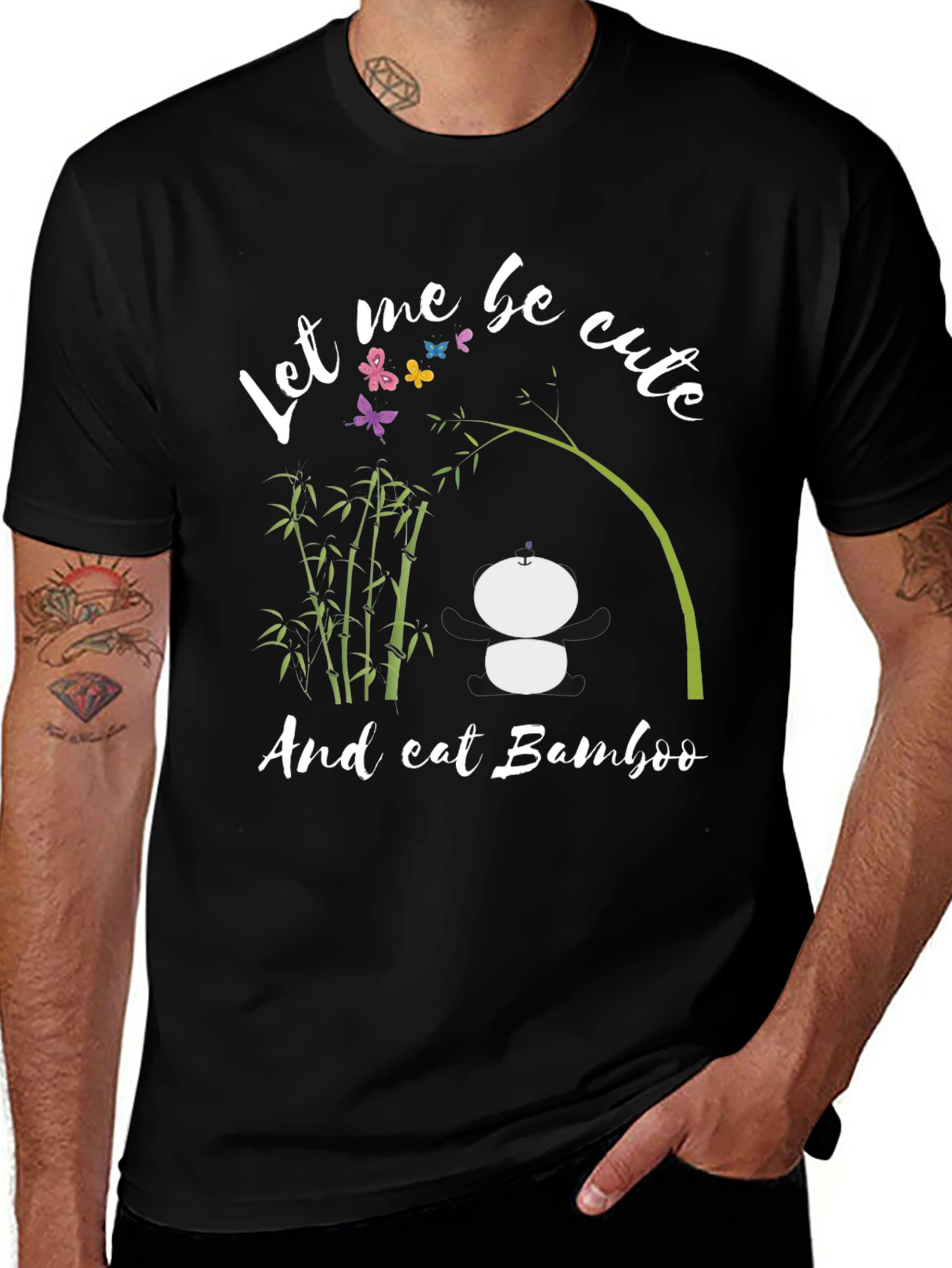 Cute Panda Bamboo T-Shirt