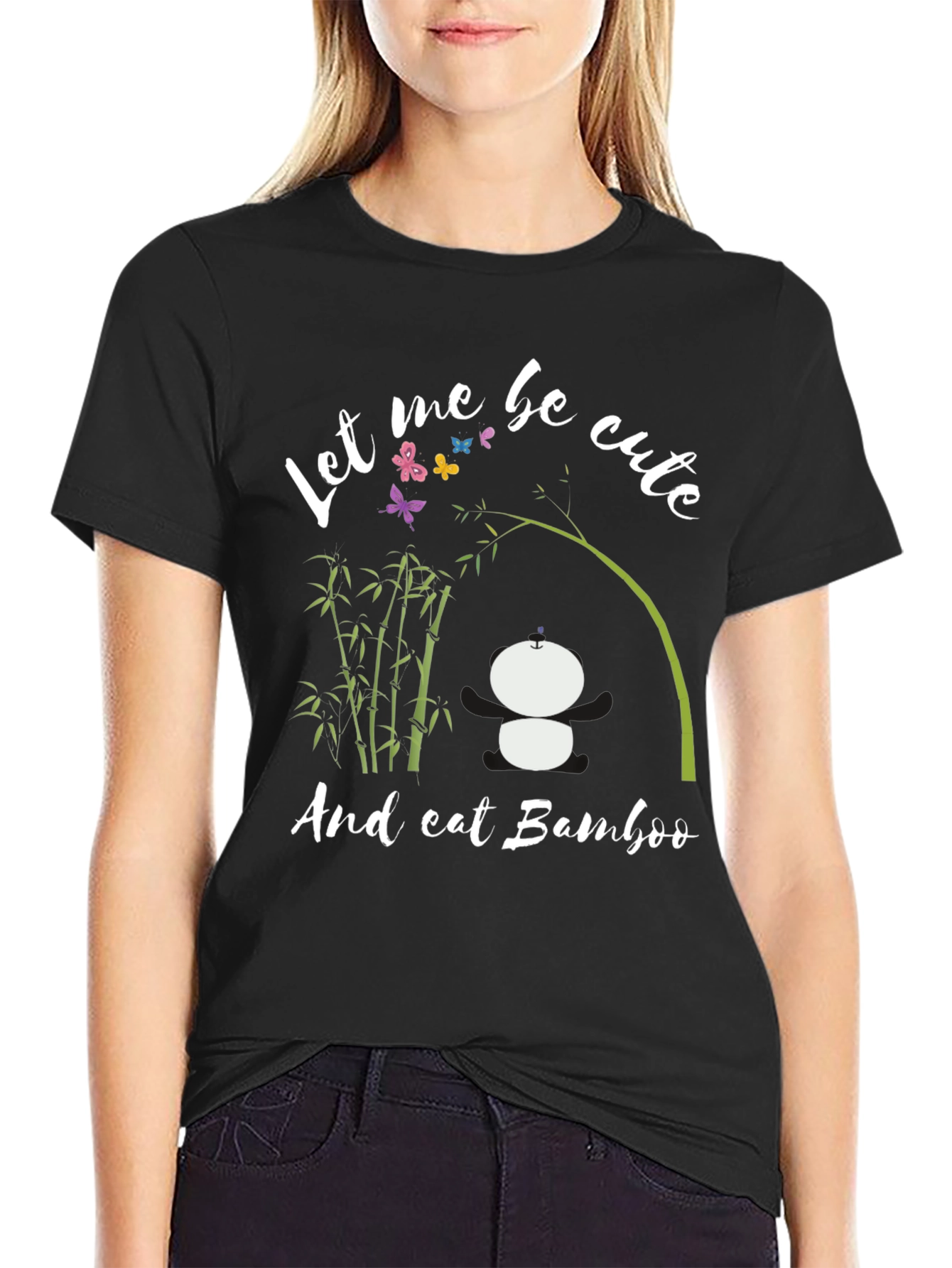 Cute Panda Bamboo T-Shirt