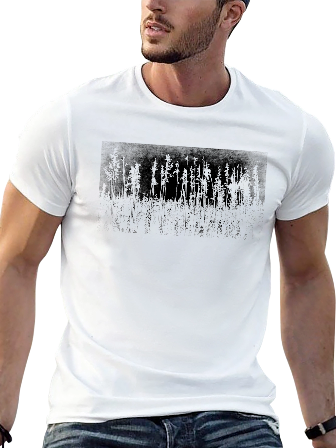 Dark Forest Graphic Tee - Mens Black T-Shirt