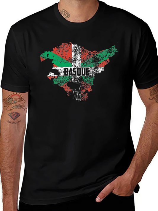 Basque Country Flag Distressed T-Shirt