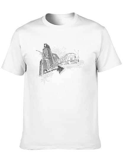Urban Train Graphic Tee - Black