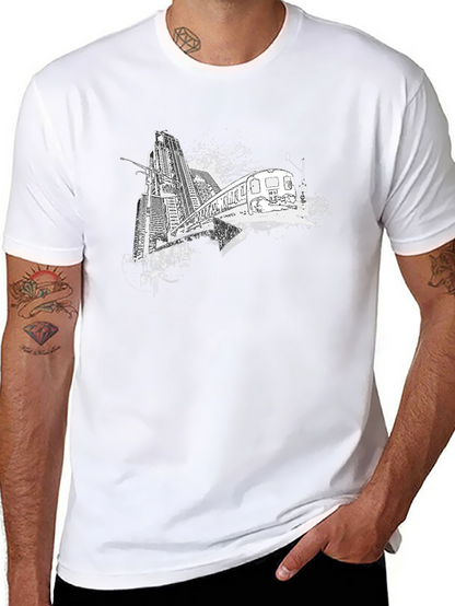 Urban Train Graphic Tee - Black