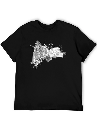 Urban Train Graphic Tee - Black
