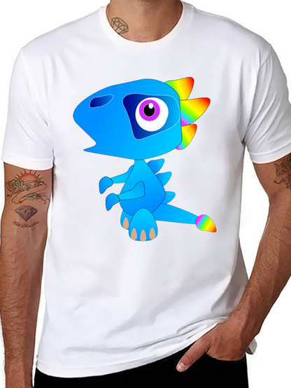Funky Blue Dinosaur Graphic Tee