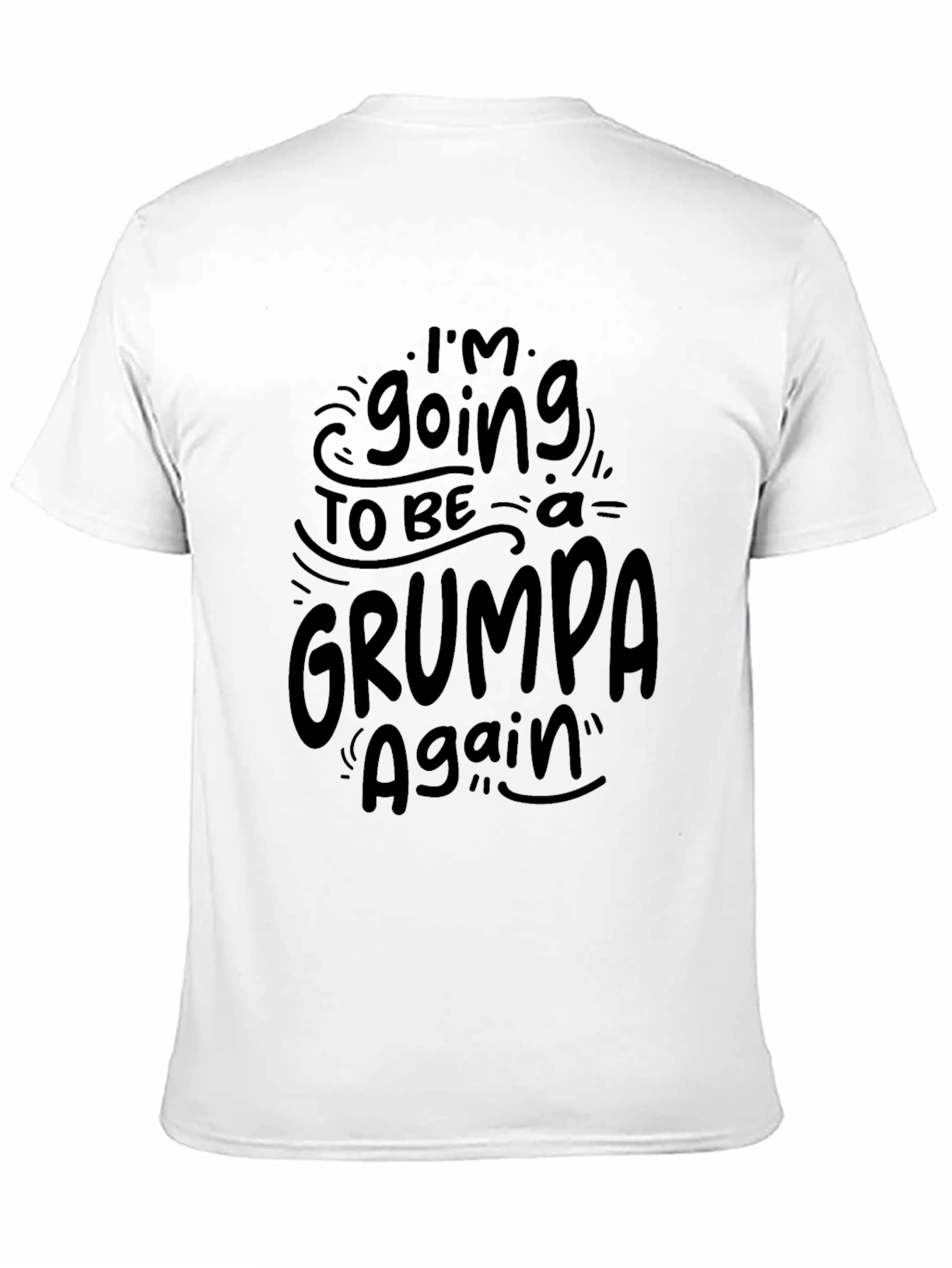 Grumpa Again Black Graphic Tee