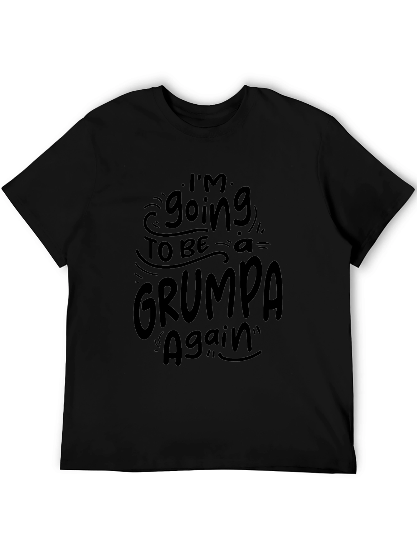 Grumpa Again Black Graphic Tee