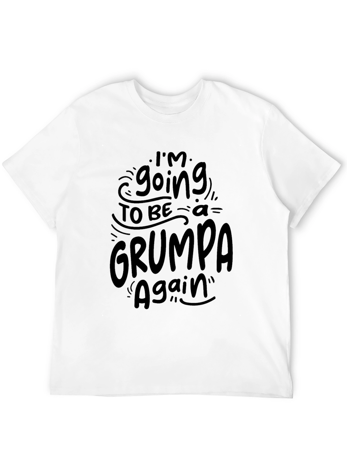 Grumpa Again Black Graphic Tee