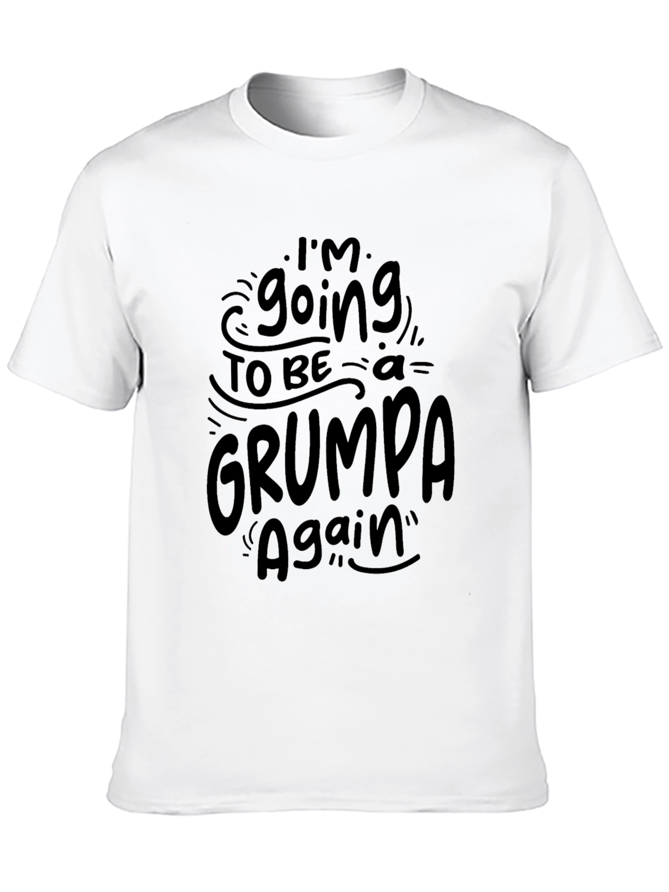 Grumpa Again Black Graphic Tee