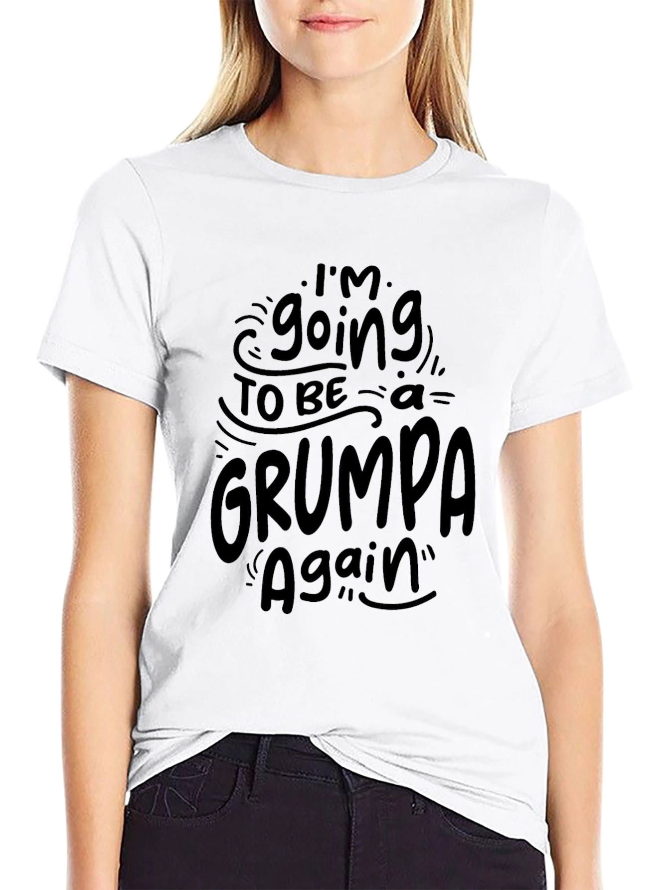 Grumpa Again Black Graphic Tee
