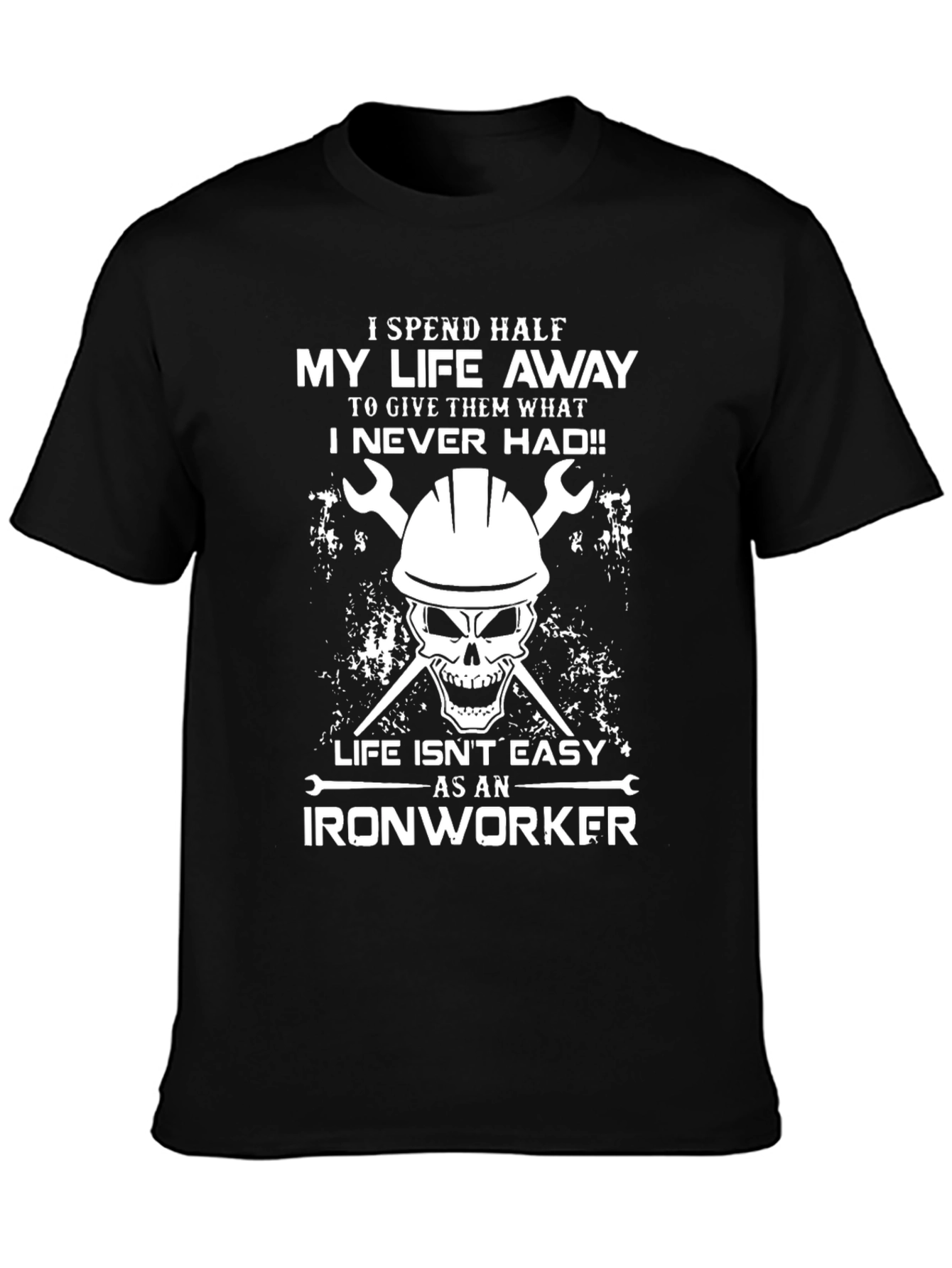 Ironworker Skull Graphic T-Shirt