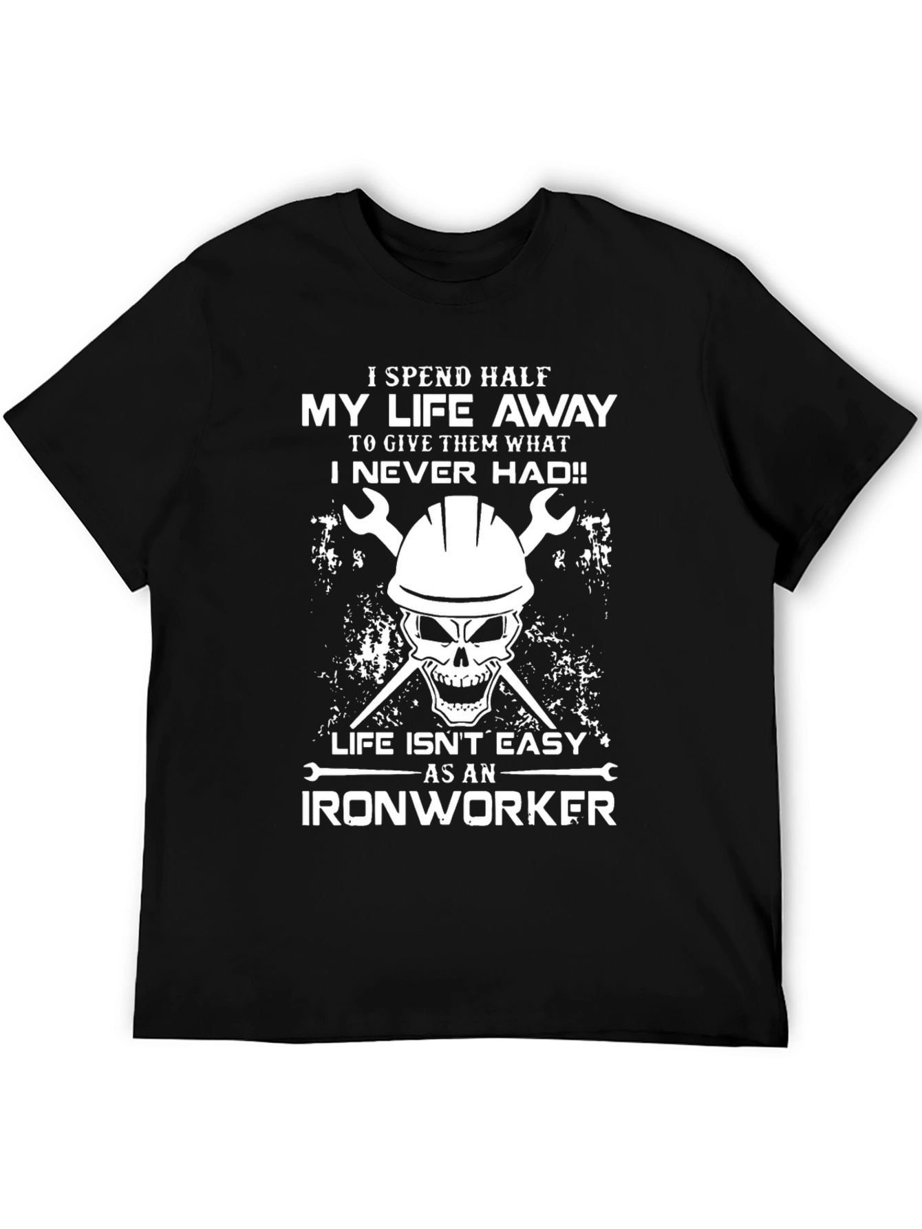 Ironworker Skull Graphic T-Shirt