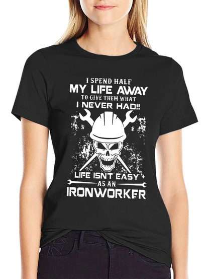 Ironworker Skull Graphic T-Shirt