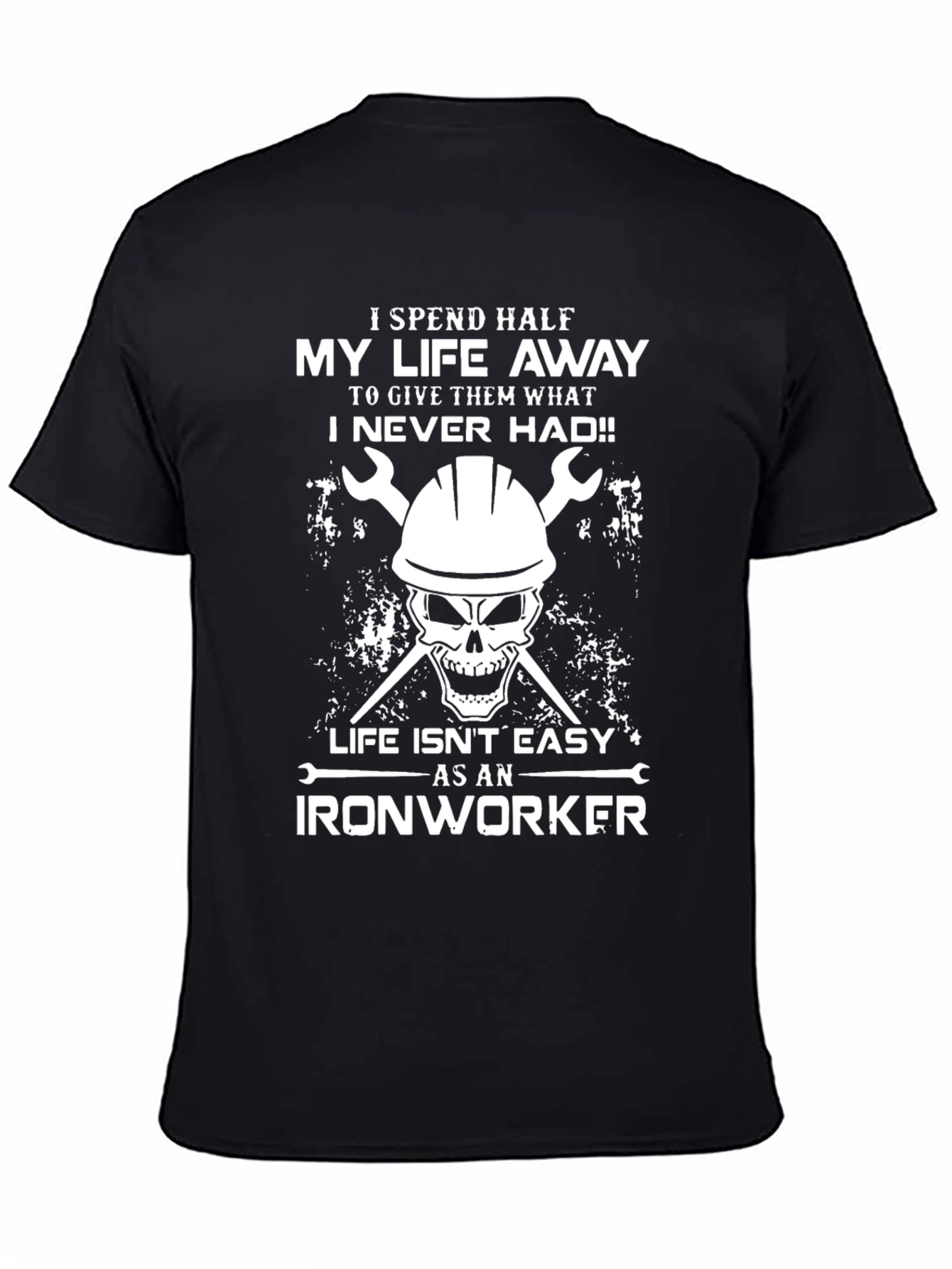 Ironworker Skull Graphic T-Shirt