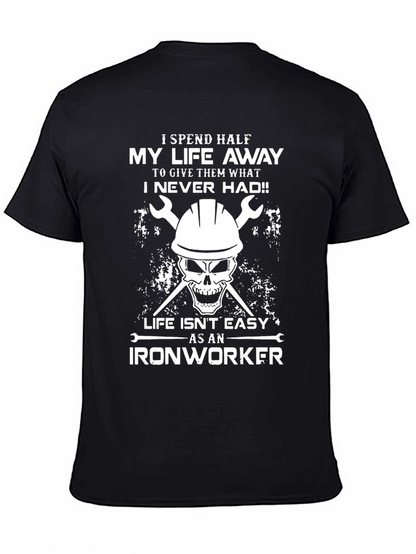 Ironworker Skull Graphic T-Shirt