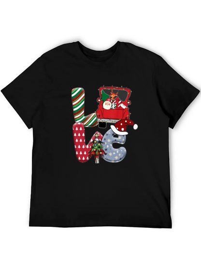 Festive Christmas LOVE Graphic Tee