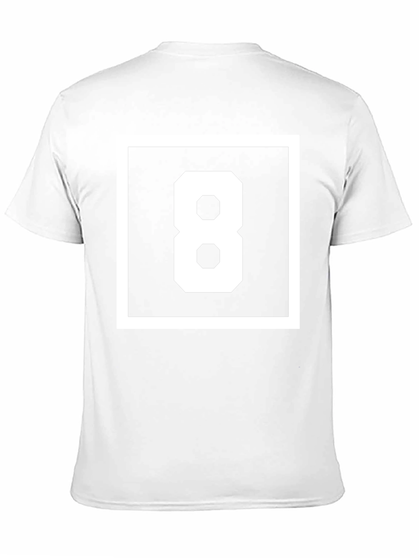 Geometric Number 8 Graphic T-Shirt