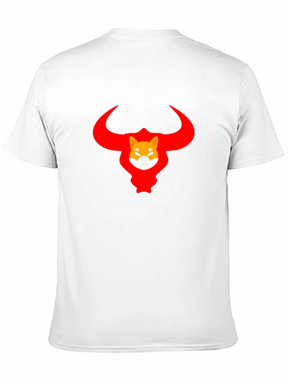 Shiba Inu Bull Crypto T-Shirt - Black