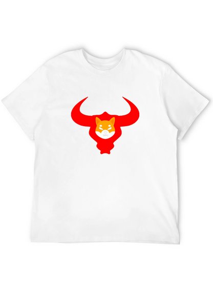 Shiba Inu Bull Crypto T-Shirt - Black