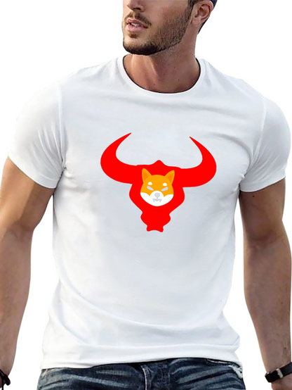 Shiba Inu Bull Crypto T-Shirt - Black