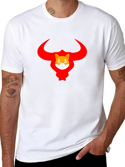 Shiba Inu Bull Crypto T-Shirt - Black
