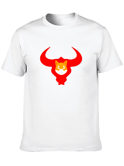 Shiba Inu Bull Crypto T-Shirt - Black