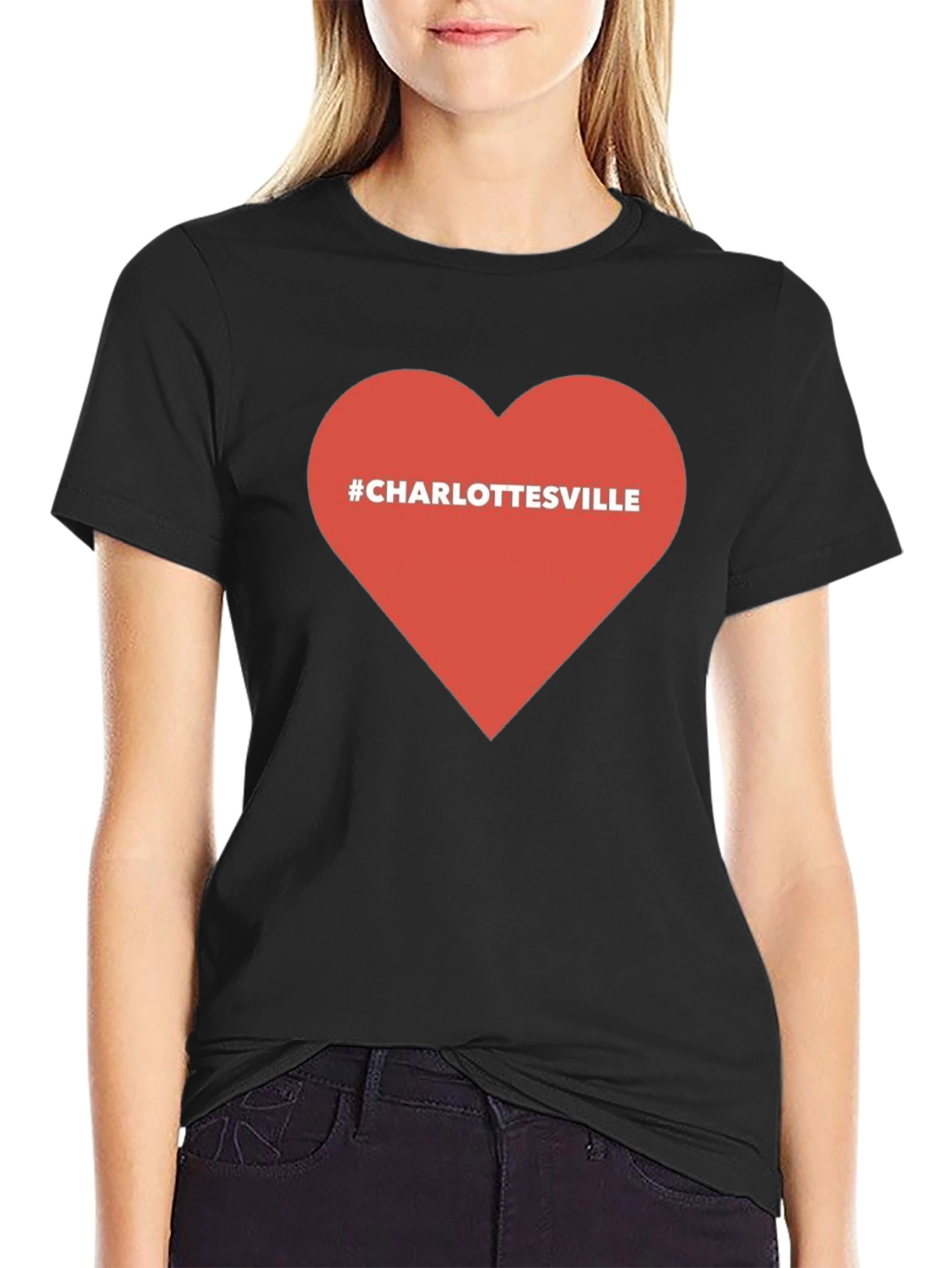 Charlottesville Heart T-Shirt - Show Your Support!
