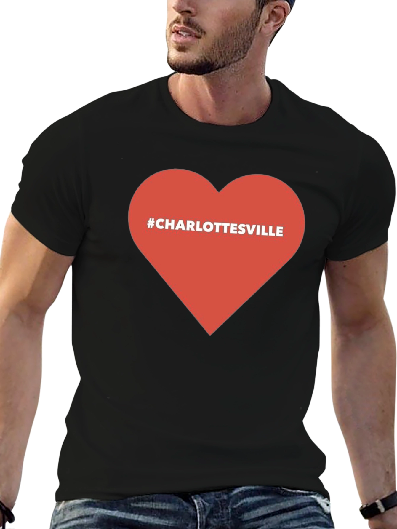 Charlottesville Heart T-Shirt - Show Your Support!