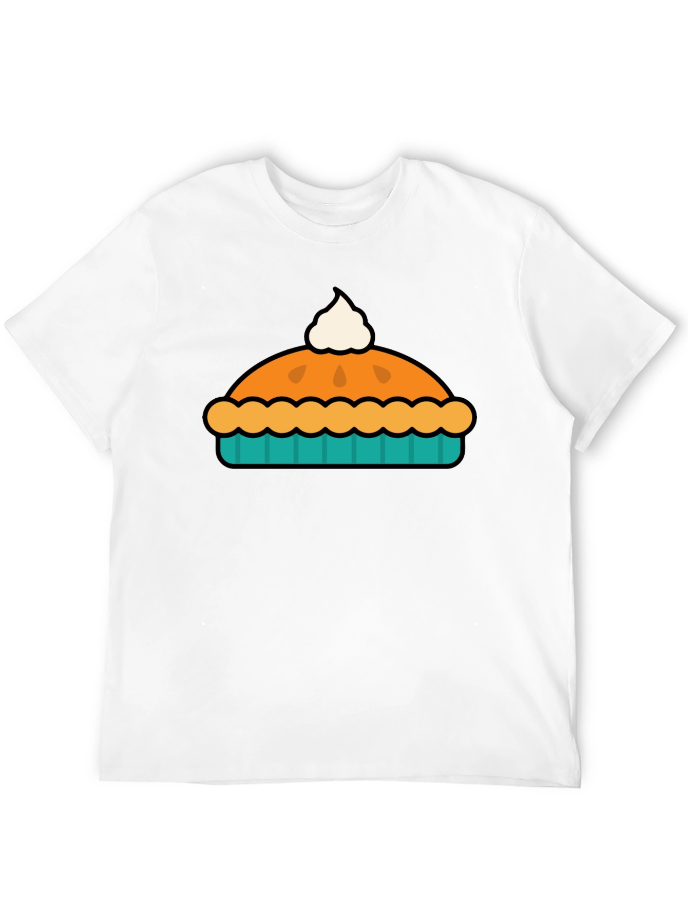 Pie Graphic Black T-Shirt - Comfort & Style