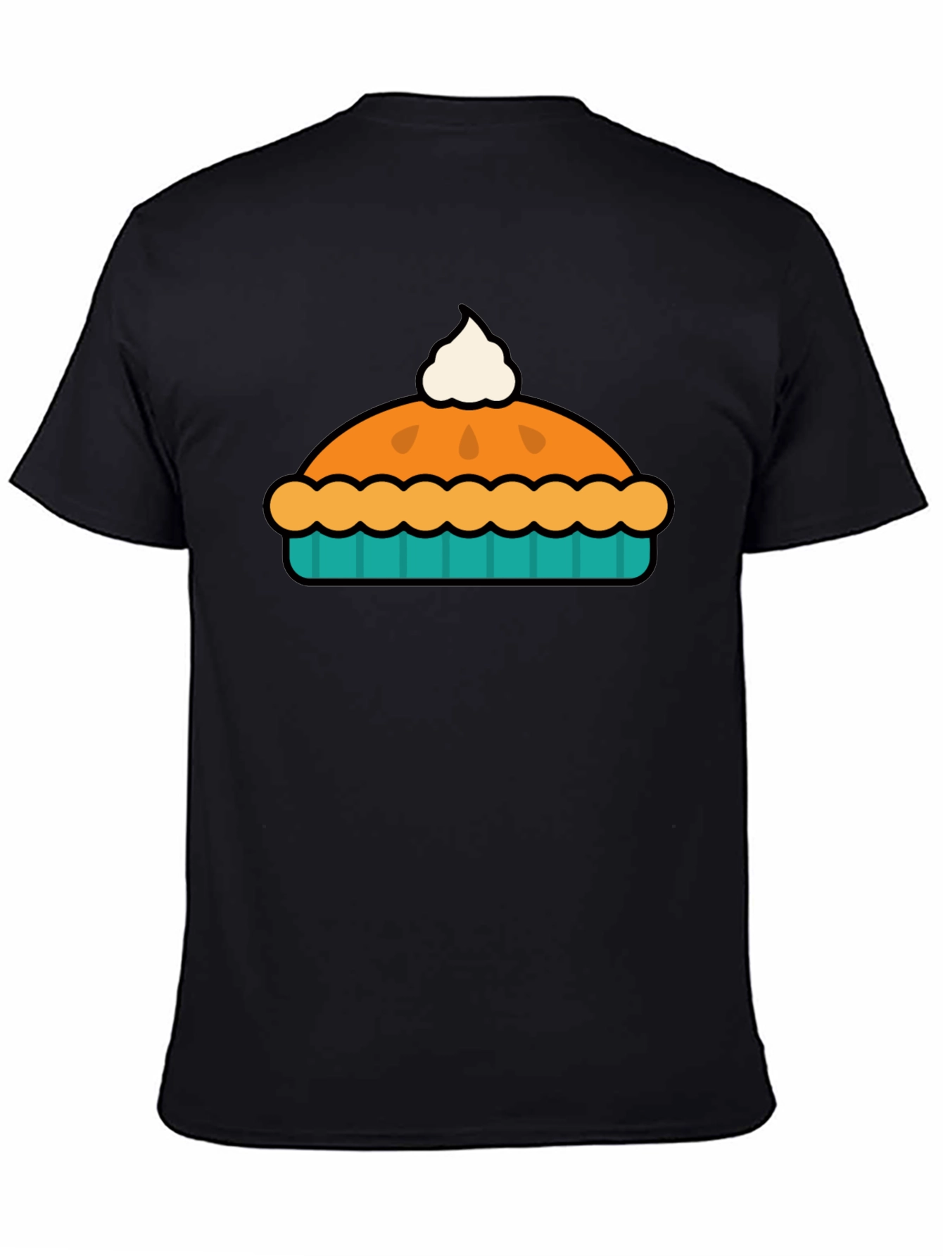 Pie Graphic Black T-Shirt - Comfort & Style