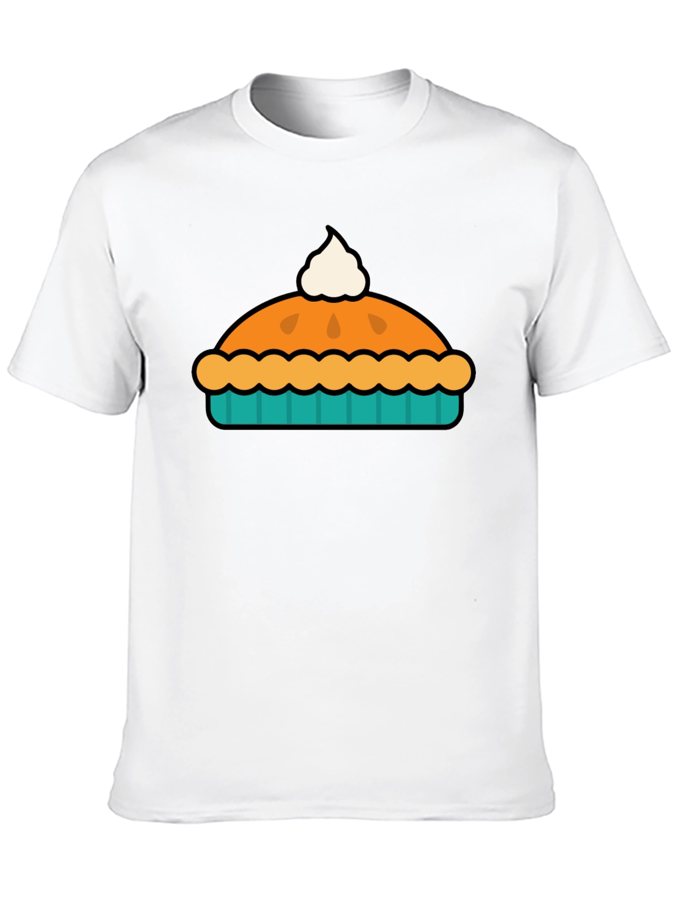 Pie Graphic Black T-Shirt - Comfort & Style