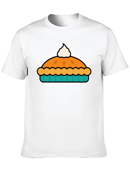 Pie Graphic Black T-Shirt - Comfort & Style