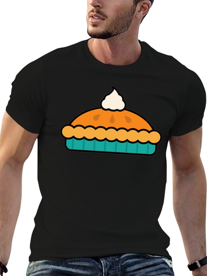 Pie Graphic Black T-Shirt - Comfort & Style