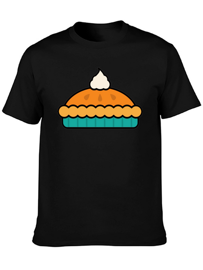 Pie Graphic Black T-Shirt - Comfort & Style