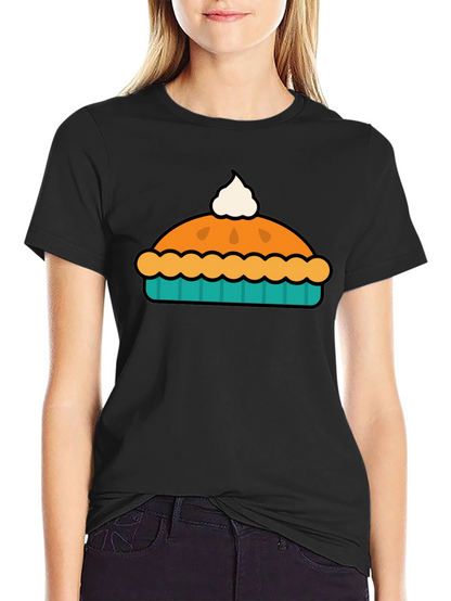 Pie Graphic Black T-Shirt - Comfort & Style