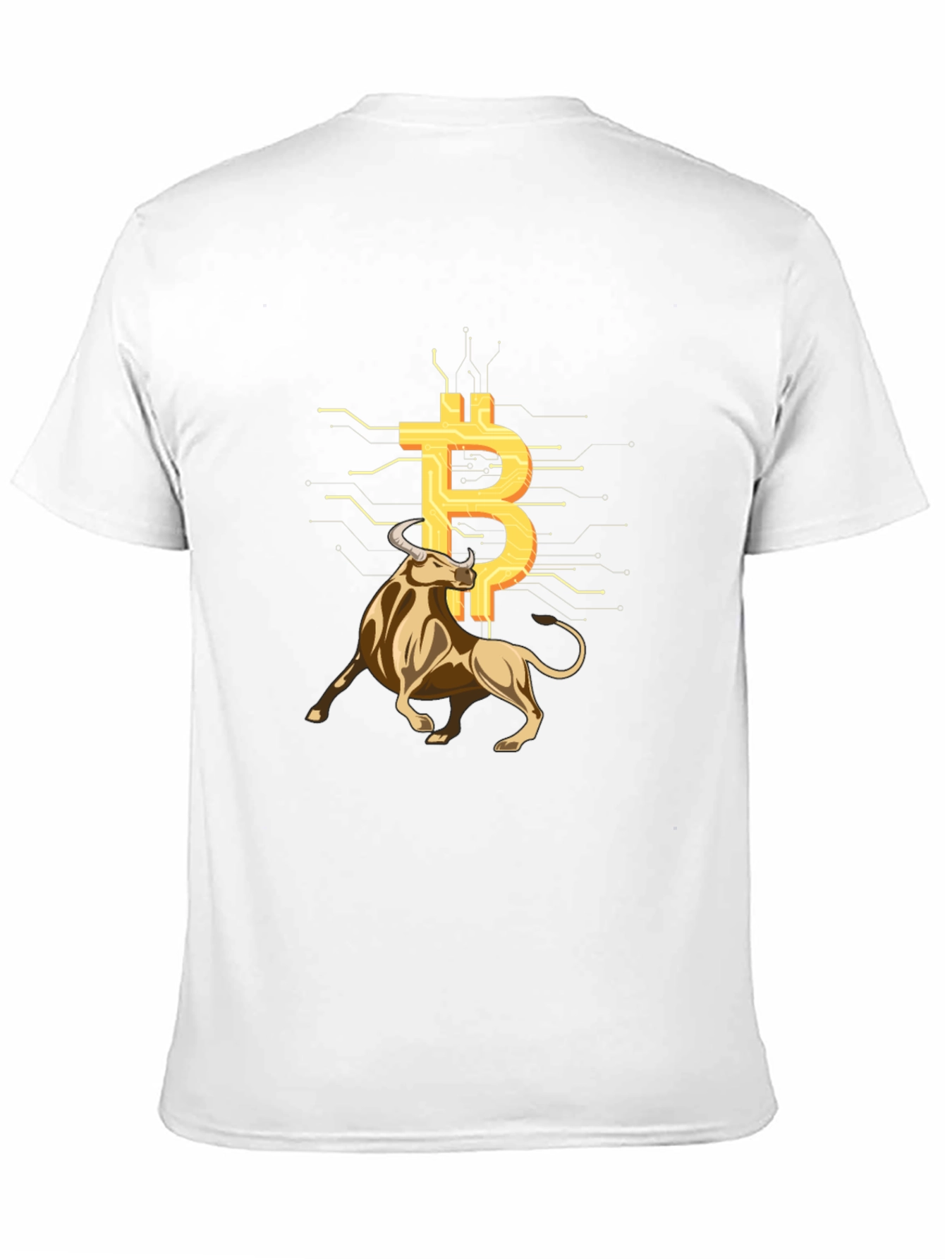 Bitcoin Bull Black Tee - Crypto Investor Shirt