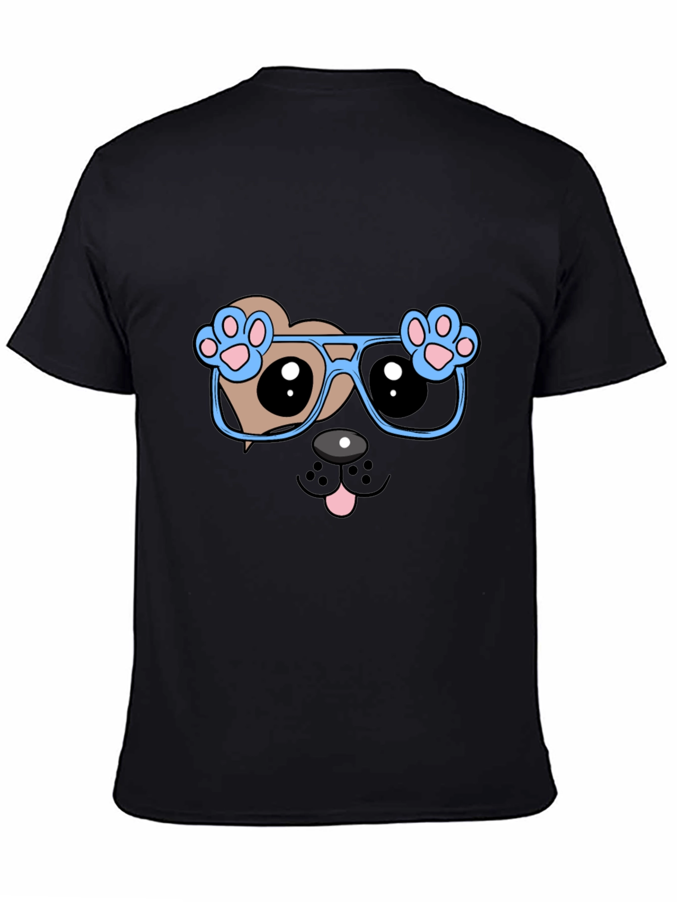 Cool Dog with Glasses Graphic Tee