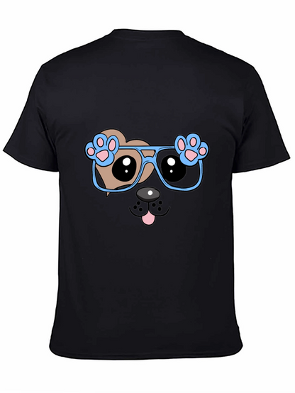 Cool Dog with Glasses Graphic Tee