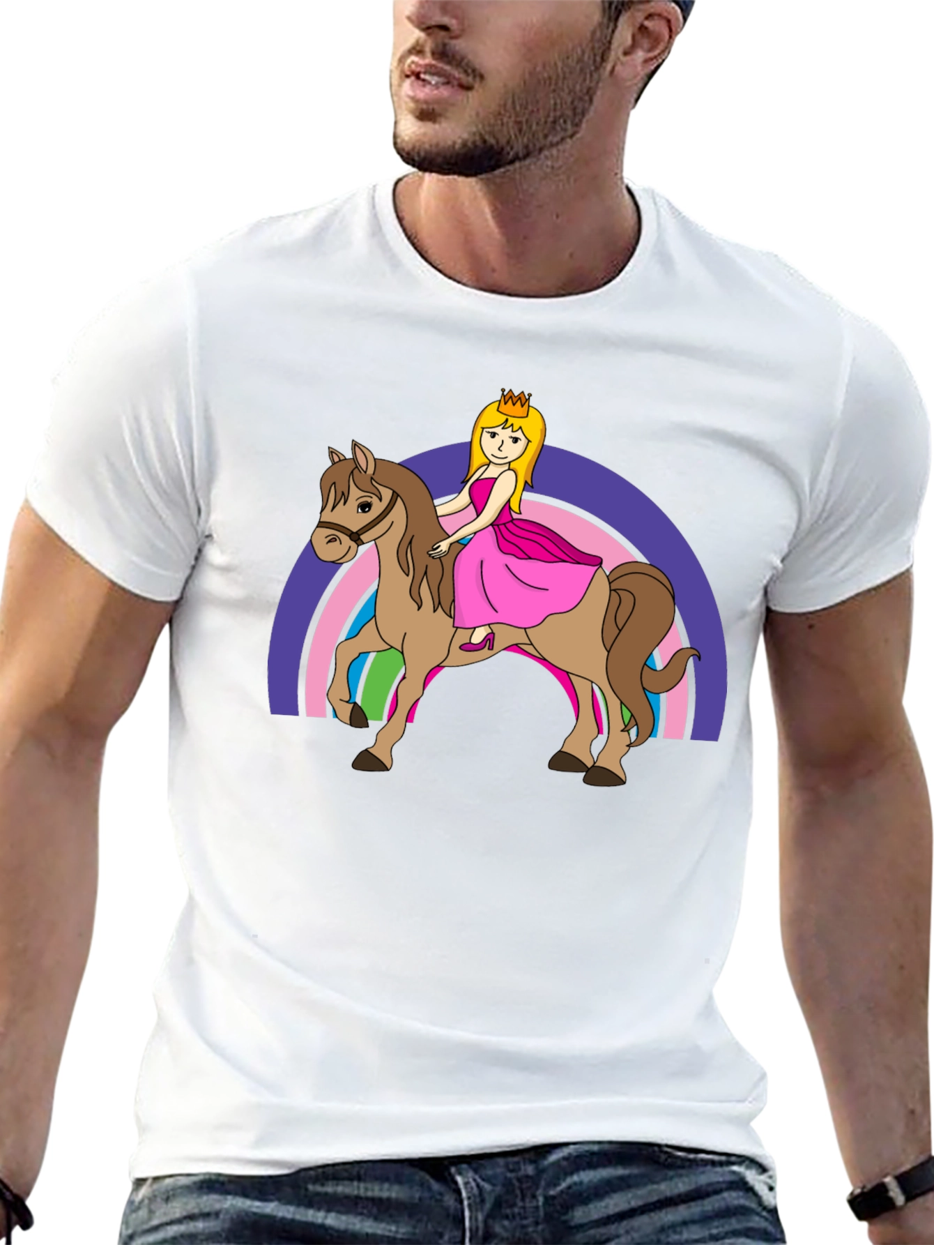 Princess on Horseback Graphic Tee