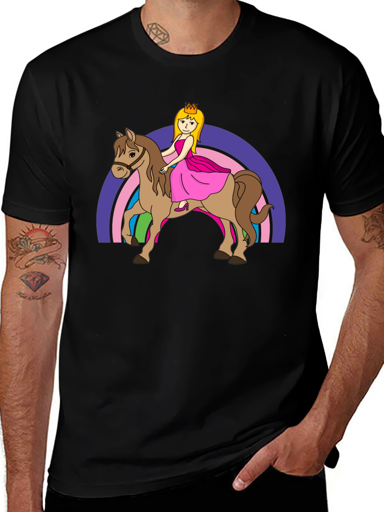 Princess on Horseback Graphic Tee
