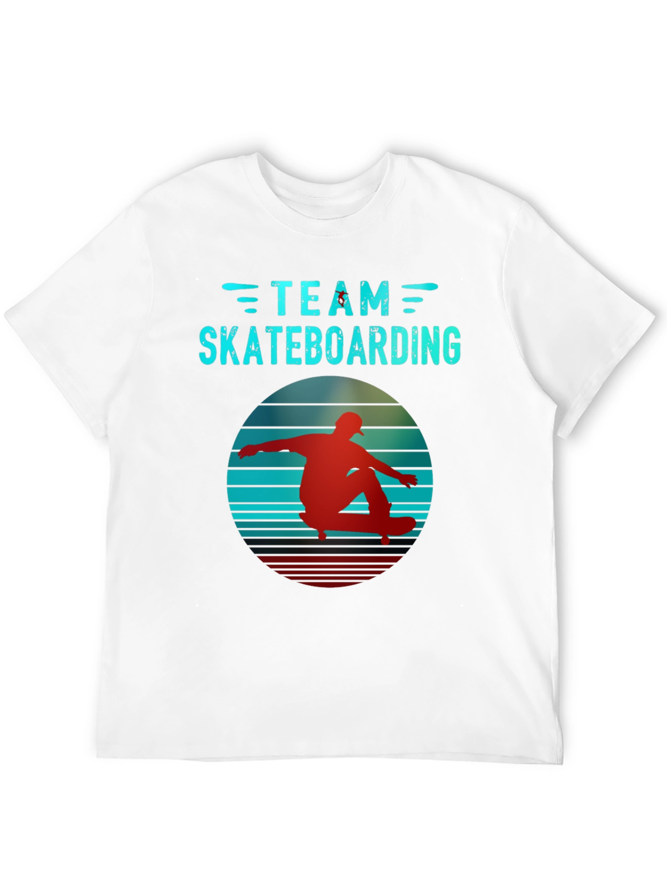 Retro Team Skateboarding Black T-Shirt
