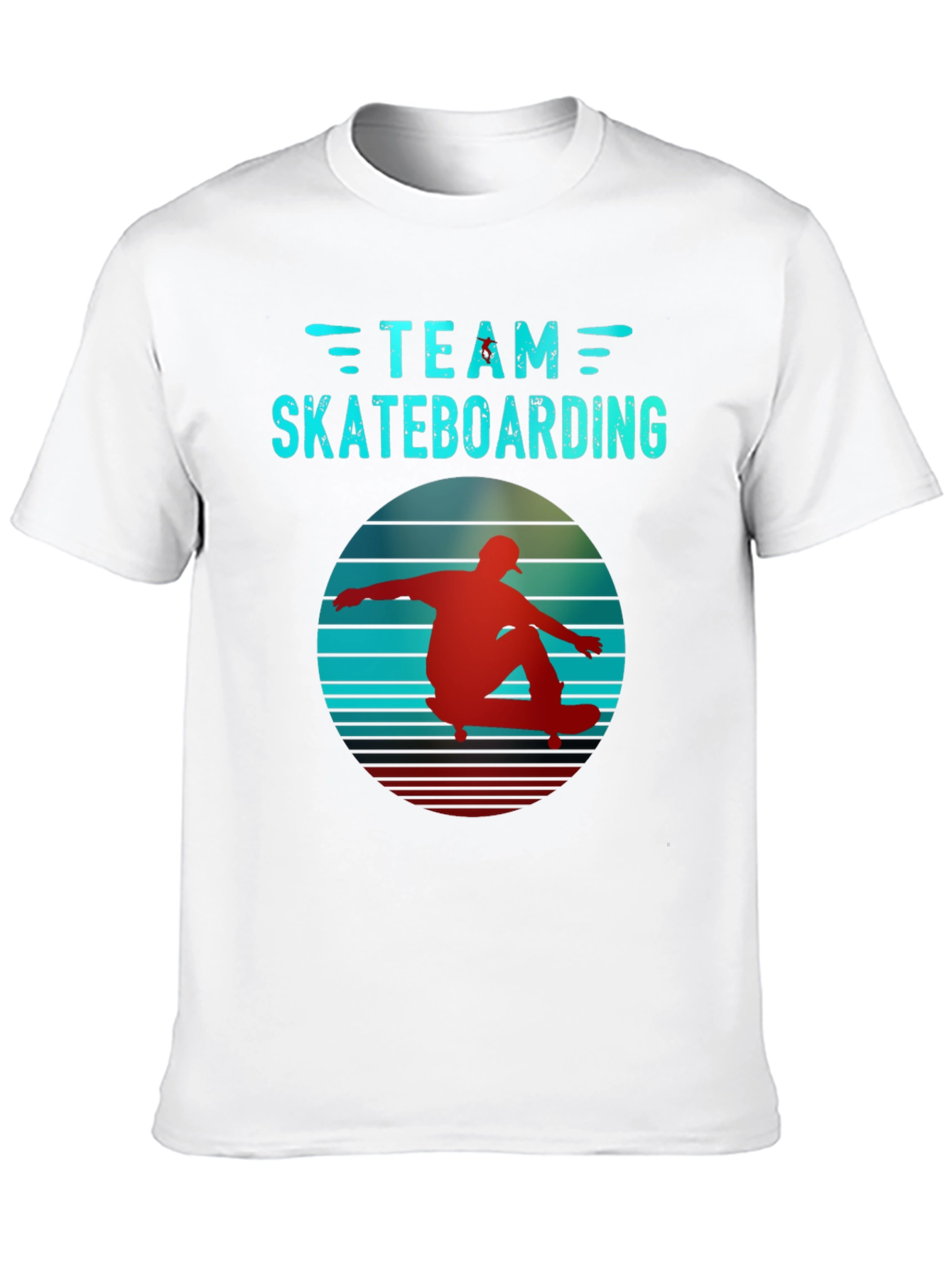 Retro Team Skateboarding Black T-Shirt