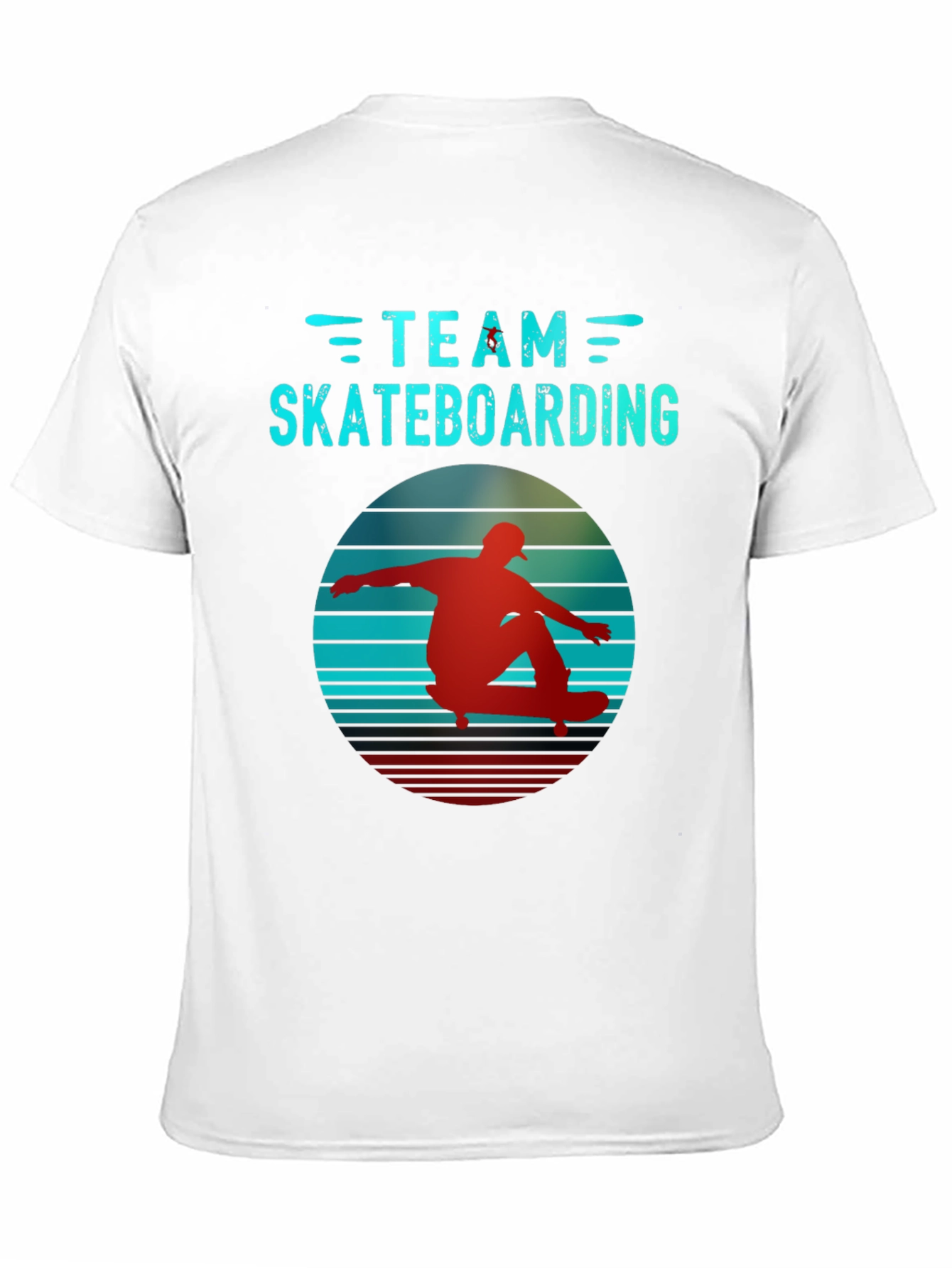 Retro Team Skateboarding Black T-Shirt