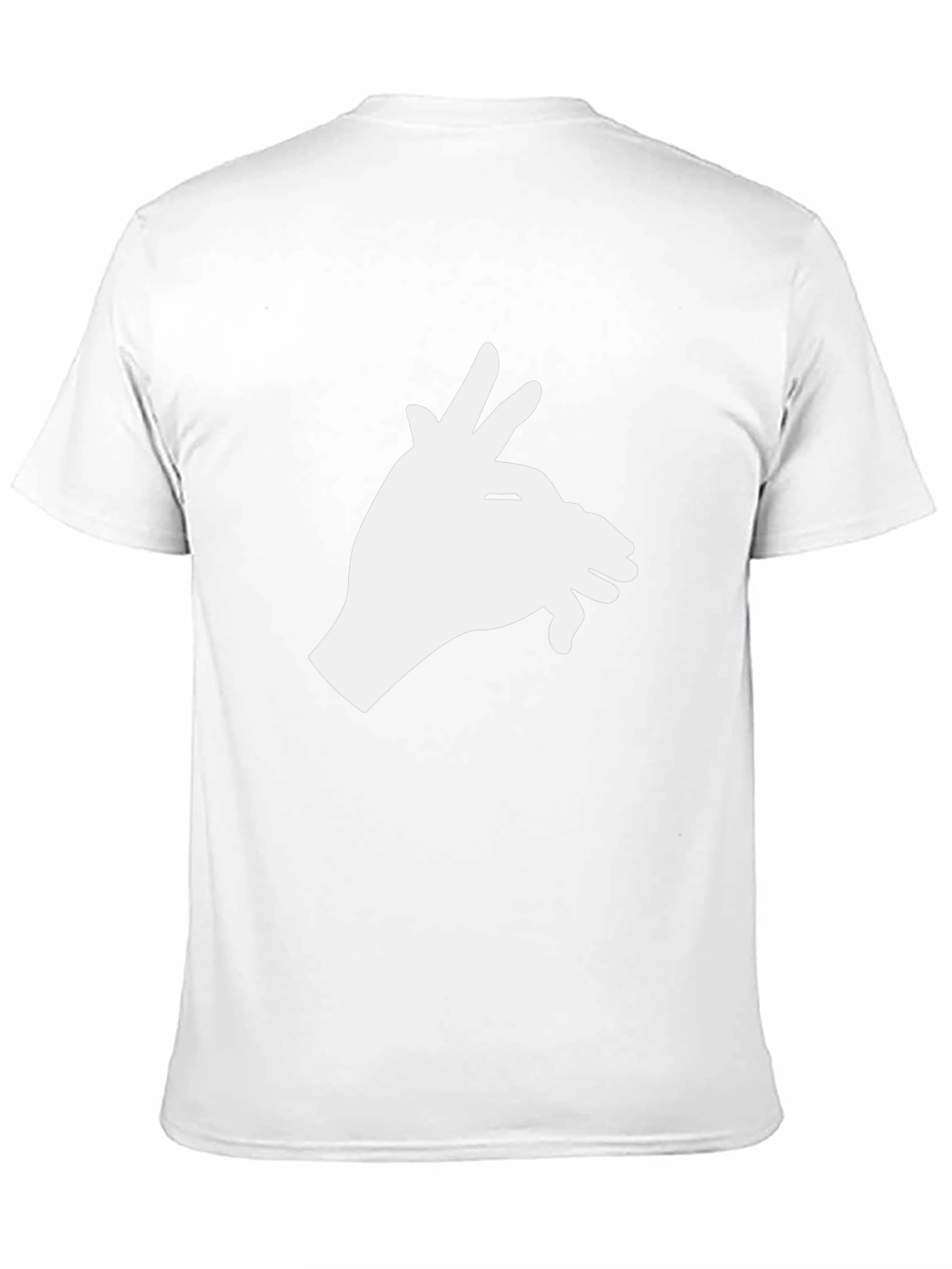 Shadow Puppet Hand Graphic Tee - Black Cotton