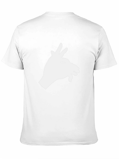 Shadow Puppet Hand Graphic Tee - Black Cotton