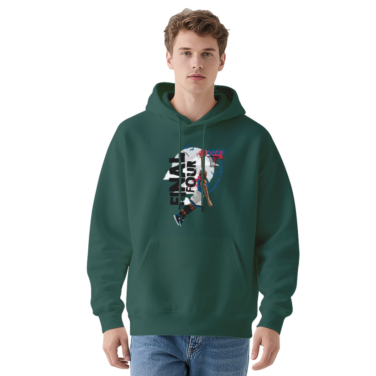 2022 Final Four Basketball Dunk Hoodie