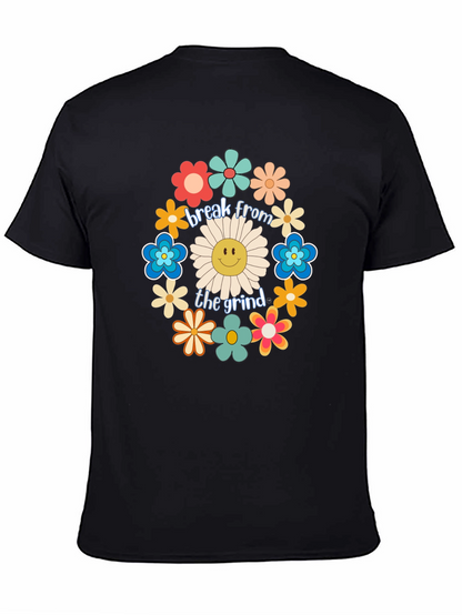 Break From The Grind Floral Graphic Tee