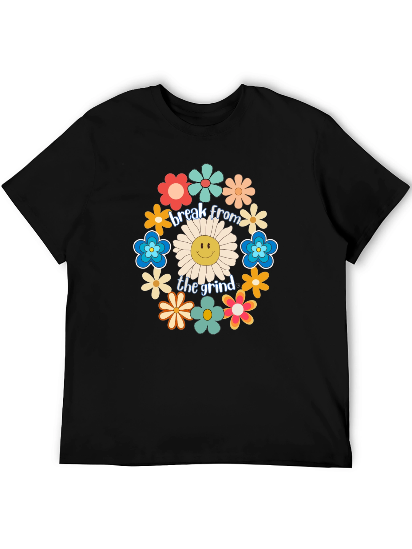 Break From The Grind Floral Graphic Tee