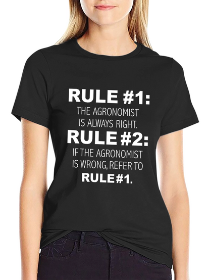 Agronomist Rule T-Shirt: Always Right Edition
